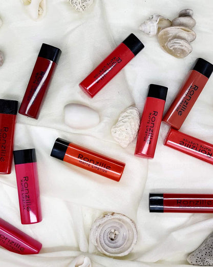 Lipstick Collection | Multicolor Set of 10 Vibrant Shades | Waterproof, Non-Transfer Matte | Highly Pigmented & Long-Lasting | Travel-Friendly Mini Lipsticks (2.4g Each) | Perfect Gift for Makeup Lovers