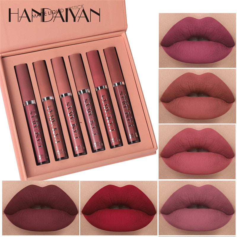 6-Piece Velvet Matte Liquid Lipstick Set with a waterproof, long-lasting, non-sticky formula in stunning nude shades. Quick-drying with up to 24-hour stay, ideal for daily use or as a makeup gift for women, Combo Pack (6 x 3ML each).