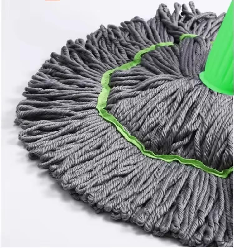 2-in-1 Self-Wringing Dehydrated Mop with 360° Rotating Head – Hands-Free Spin Mop for Effortless Home Cleaning. Ideal for Kitchen, Bathroom & All Household Floors including Tiles, Marble & Wood.