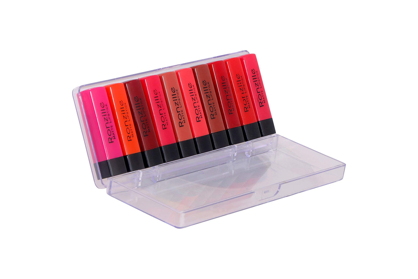 Lipstick Collection | Multicolor Set of 10 Vibrant Shades | Waterproof, Non-Transfer Matte | Highly Pigmented & Long-Lasting | Travel-Friendly Mini Lipsticks (2.4g Each) | Perfect Gift for Makeup Lovers