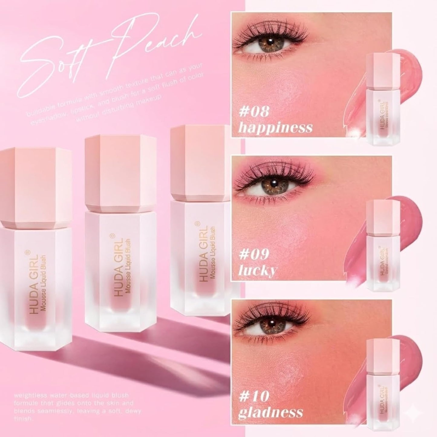 Velvet Liquid Blush for Women & Girls – Pack of 2 | Highly Pigmented, Smooth & Lightweight Blusher for Cheeks, Lips & Eyes | Soft Matte Finish, Super Stay, Long-Lasting & Easy to Blend | Perfect for Everyday Makeup.