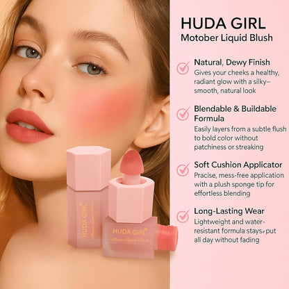 Velvet Liquid Blush for Women & Girls – Pack of 2 | Highly Pigmented, Smooth & Lightweight Blusher for Cheeks, Lips & Eyes | Soft Matte Finish, Super Stay, Long-Lasting & Easy to Blend | Perfect for Everyday Makeup.