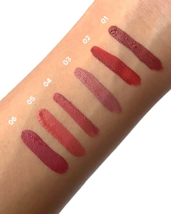 6-Piece Velvet Matte Liquid Lipstick Set with a waterproof, long-lasting, non-sticky formula in stunning nude shades. Quick-drying with up to 24-hour stay, ideal for daily use or as a makeup gift for women, Combo Pack (6 x 3ML each).