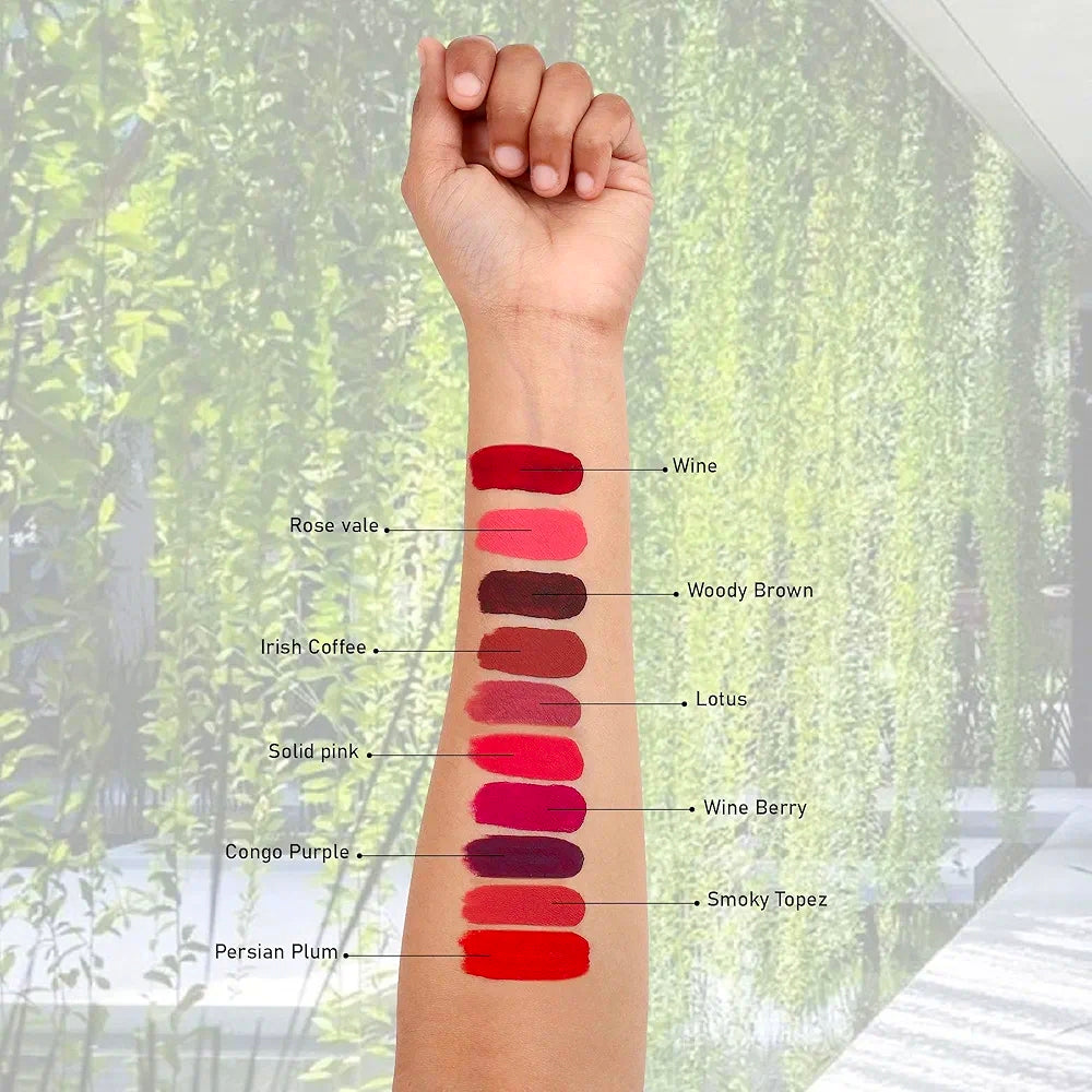 Lipstick Collection | Multicolor Set of 10 Vibrant Shades | Waterproof, Non-Transfer Matte | Highly Pigmented & Long-Lasting | Travel-Friendly Mini Lipsticks (2.4g Each) | Perfect Gift for Makeup Lovers