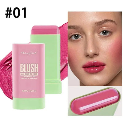 3-in-1 Blush Stick for Cheeks, Lips & Eyes | Imported Korean Cosmetic | Long-Lasting Waterproof Matte Cream Blusher | Lightweight & Blendable Makeup for Women & Girls