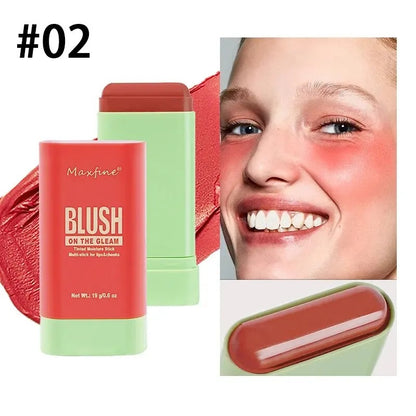 3-in-1 Blush Stick for Cheeks, Lips & Eyes | Imported Korean Cosmetic | Long-Lasting Waterproof Matte Cream Blusher | Lightweight & Blendable Makeup for Women & Girls