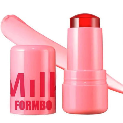 4 Colors Jelly Blush Tint Stick Pack of 2 | 4-in-1 Multi-Use for Lips, Cheeks, Eyes & Blush | Highly Pigmented Super Stay Tint Stick | Waterproof, Non-Transfer & Non-Sticky | Long-Lasting | Velvet Matte Finish | Perfect for Daily Makeup for Women & Girls.
