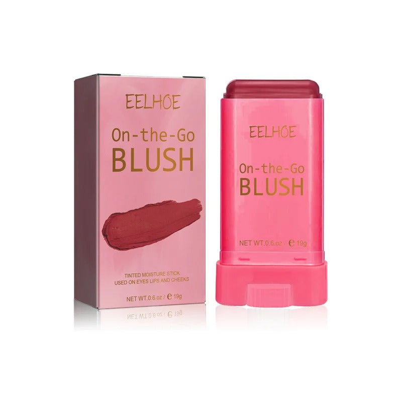 3-in-1 Blush Stick for Cheeks, Lips & Eyes | Imported Korean Cosmetic | Long-Lasting Waterproof Matte Cream Blusher | Lightweight & Blendable Makeup for Women & Girls