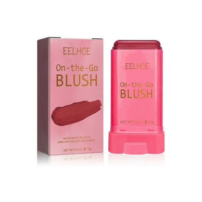 3-in-1 Blush Stick for Cheeks, Lips & Eyes | Imported Korean Cosmetic | Long-Lasting Waterproof Matte Cream Blusher | Lightweight & Blendable Makeup for Women & Girls