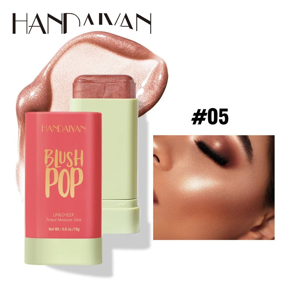 3-in-1 Blush Stick for Cheeks, Lips & Eyes | Imported Korean Cosmetic | Long-Lasting Waterproof Matte Cream Blusher | Lightweight & Blendable Makeup for Women & Girls