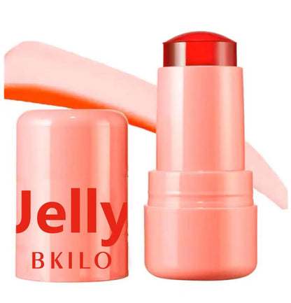 4 Colors Jelly Blush Tint Stick Pack of 2 | 4-in-1 Multi-Use for Lips, Cheeks, Eyes & Blush | Highly Pigmented Super Stay Tint Stick | Waterproof, Non-Transfer & Non-Sticky | Long-Lasting | Velvet Matte Finish | Perfect for Daily Makeup for Women & Girls.