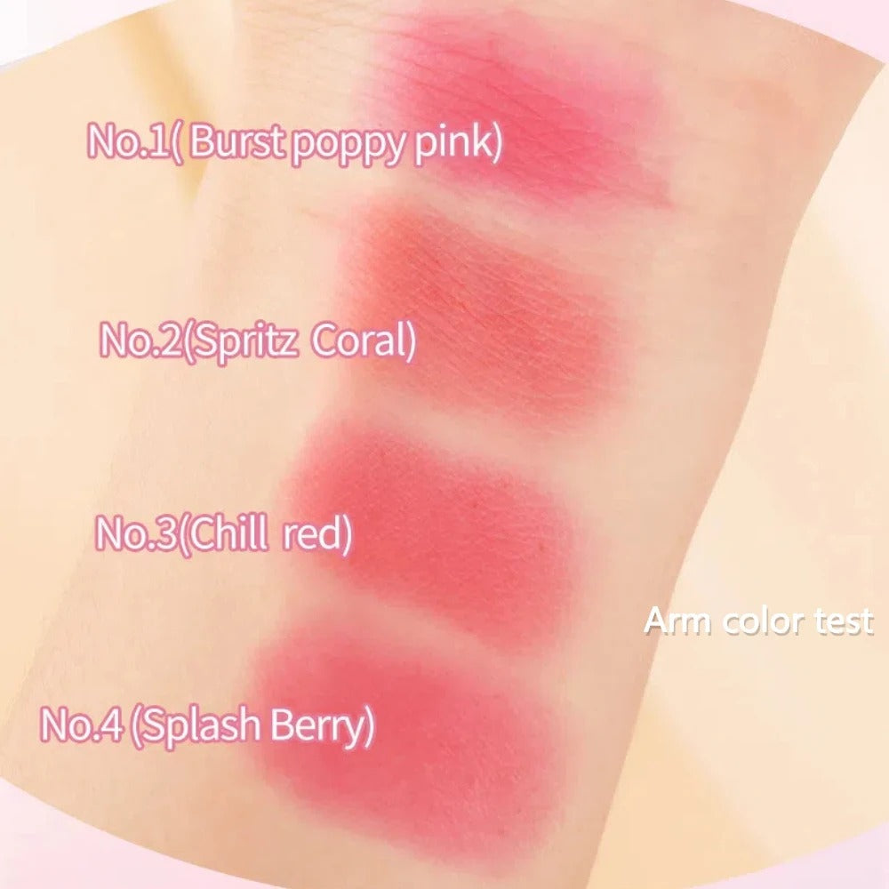 4 Colors Jelly Blush Tint Stick Pack of 2 | 4-in-1 Multi-Use for Lips, Cheeks, Eyes & Blush | Highly Pigmented Super Stay Tint Stick | Waterproof, Non-Transfer & Non-Sticky | Long-Lasting | Velvet Matte Finish | Perfect for Daily Makeup for Women & Girls.