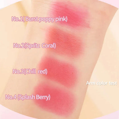 4 Colors Jelly Blush Tint Stick Pack of 2 | 4-in-1 Multi-Use for Lips, Cheeks, Eyes & Blush | Highly Pigmented Super Stay Tint Stick | Waterproof, Non-Transfer & Non-Sticky | Long-Lasting | Velvet Matte Finish | Perfect for Daily Makeup for Women & Girls.