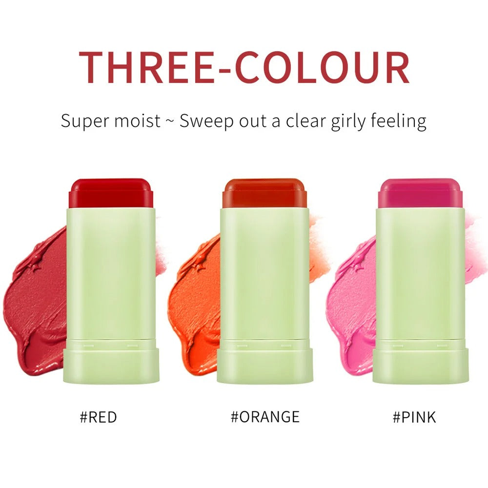 3-in-1 Blush Stick for Cheeks, Lips & Eyes | Imported Korean Cosmetic | Long-Lasting Waterproof Matte Cream Blusher | Lightweight & Blendable Makeup for Women & Girls