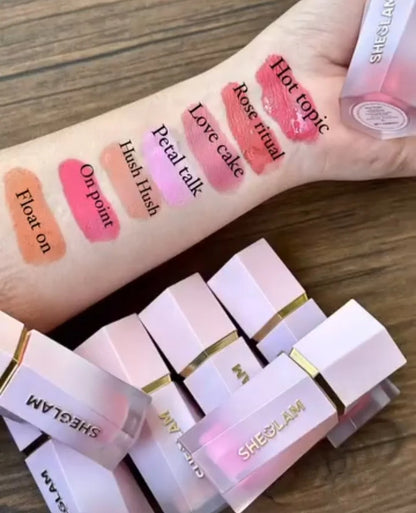 Velvet Liquid Blush for Women & Girls – Pack of 2 | Highly Pigmented, Smooth & Lightweight Blusher for Cheeks, Lips & Eyes | Soft Matte Finish, Super Stay, Long-Lasting & Easy to Blend | Perfect for Everyday Makeup.