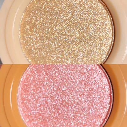 3-in-1 Blusher, Highlighter & Contour Sculpt Palette with Mirror for Women & Girls | Champagne Glow Highlighter with Peach & Rosy Pink Blush Shades | Mini Compact Travel Makeup Kit | Long-Lasting Highly Pigmented Palette for a Fresh, Natural Glowing Look.