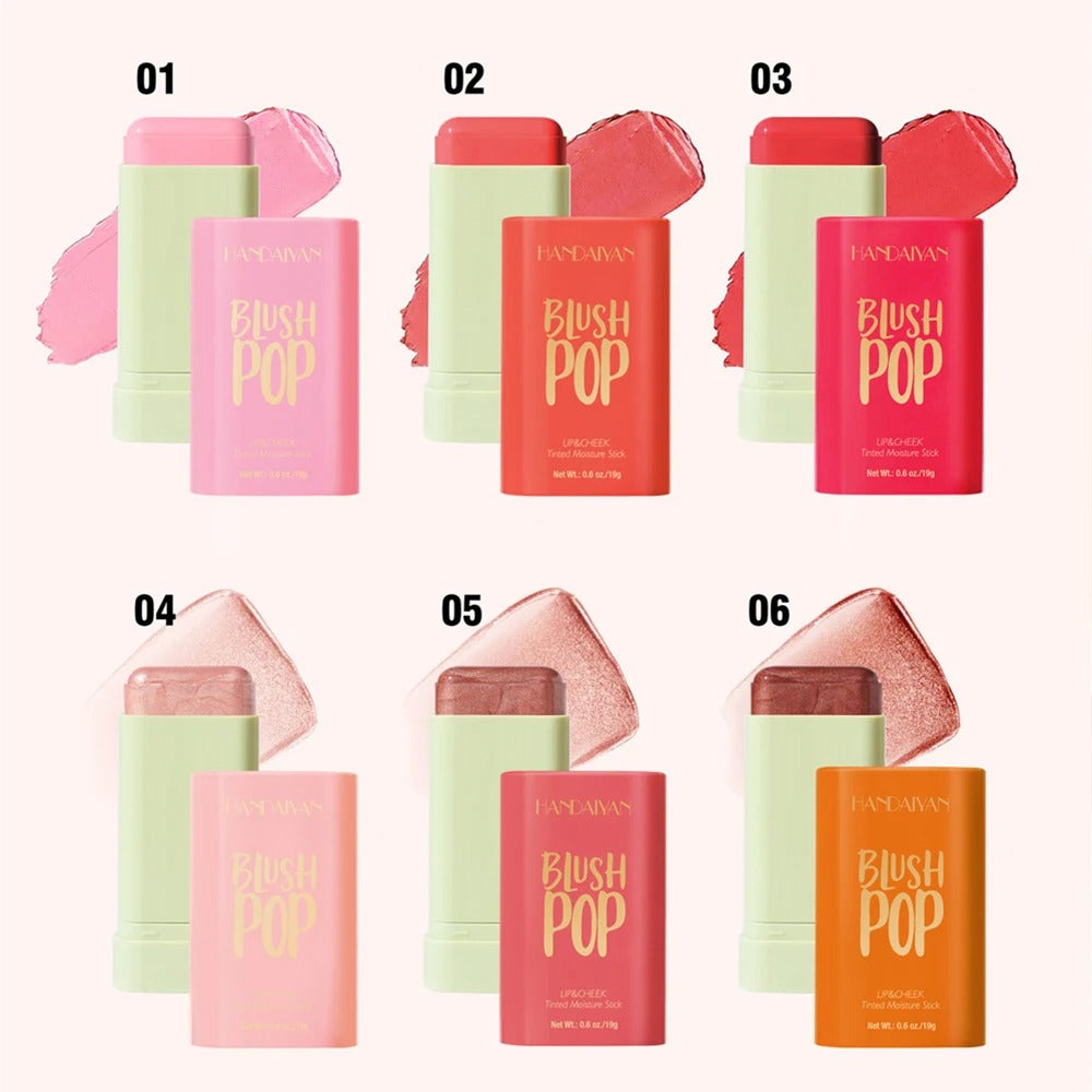 3-in-1 Blush Stick for Cheeks, Lips & Eyes | Imported Korean Cosmetic | Long-Lasting Waterproof Matte Cream Blusher | Lightweight & Blendable Makeup for Women & Girls