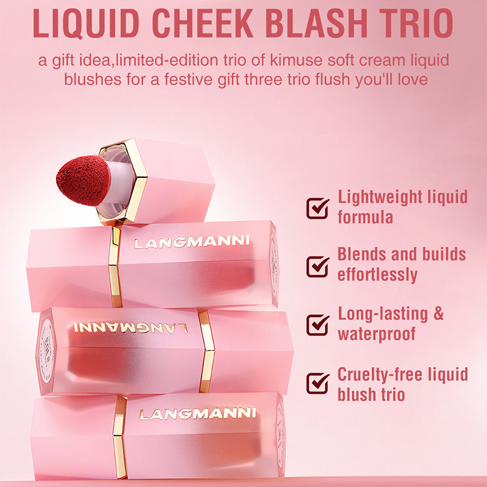 Velvet Liquid Blush for Women & Girls – Pack of 2 | Highly Pigmented, Smooth & Lightweight Blusher for Cheeks, Lips & Eyes | Soft Matte Finish, Super Stay, Long-Lasting & Easy to Blend | Perfect for Everyday Makeup.