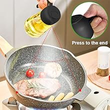 2-in-1 Glass Olive Oil Sprayer and Dispenser Bottle, 500ml Refillable Oil Spray Bottle for Cooking, Air Fryer, BBQ, Salad, Frying and Baking, Food-Grade, Leak-Proof Kitchen Oil Sprayer.