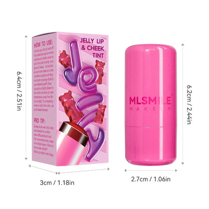 4 Colors Jelly Blush Tint Stick Pack of 2 | 4-in-1 Multi-Use for Lips, Cheeks, Eyes & Blush | Highly Pigmented Super Stay Tint Stick | Waterproof, Non-Transfer & Non-Sticky | Long-Lasting | Velvet Matte Finish | Perfect for Daily Makeup for Women & Girls.