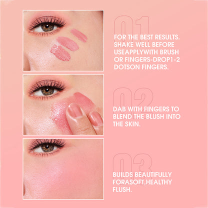 Velvet Liquid Blush for Women & Girls – Pack of 2 | Highly Pigmented, Smooth & Lightweight Blusher for Cheeks, Lips & Eyes | Soft Matte Finish, Super Stay, Long-Lasting & Easy to Blend | Perfect for Everyday Makeup.