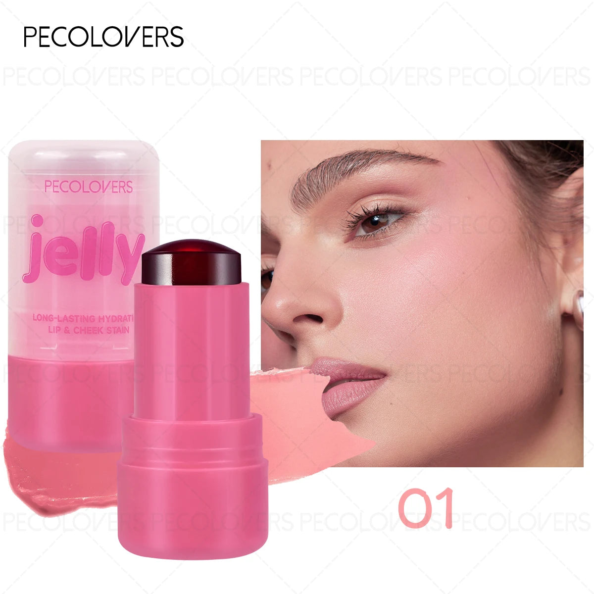 4 Colors Jelly Blush Tint Stick Pack of 2 | 4-in-1 Multi-Use for Lips, Cheeks, Eyes & Blush | Highly Pigmented Super Stay Tint Stick | Waterproof, Non-Transfer & Non-Sticky | Long-Lasting | Velvet Matte Finish | Perfect for Daily Makeup for Women & Girls.