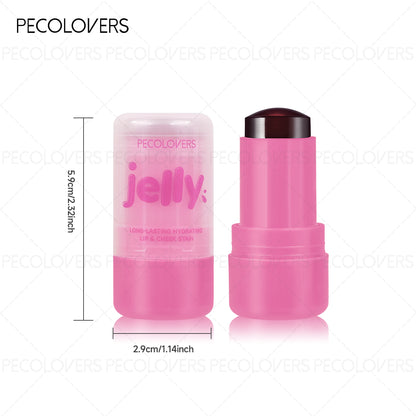 4 Colors Jelly Blush Tint Stick Pack of 2 | 4-in-1 Multi-Use for Lips, Cheeks, Eyes & Blush | Highly Pigmented Super Stay Tint Stick | Waterproof, Non-Transfer & Non-Sticky | Long-Lasting | Velvet Matte Finish | Perfect for Daily Makeup for Women & Girls.