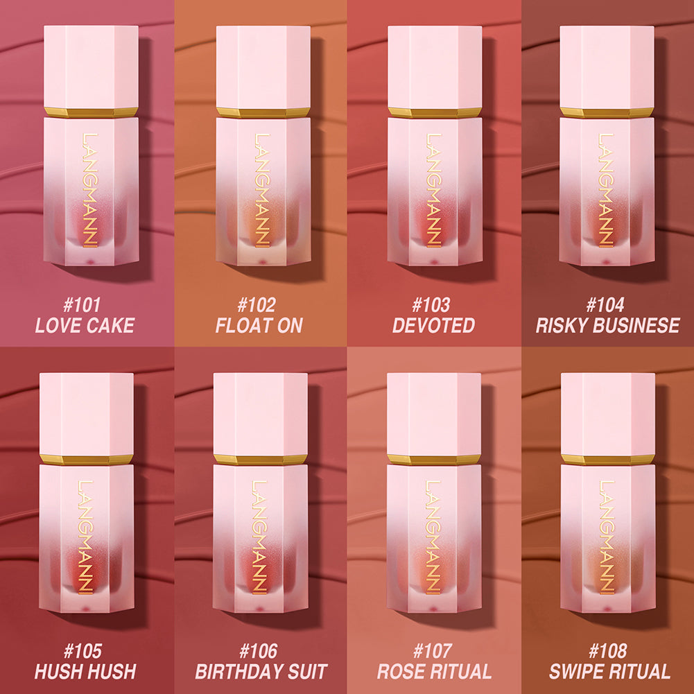 Velvet Liquid Blush for Women & Girls – Pack of 2 | Highly Pigmented, Smooth & Lightweight Blusher for Cheeks, Lips & Eyes | Soft Matte Finish, Super Stay, Long-Lasting & Easy to Blend | Perfect for Everyday Makeup.