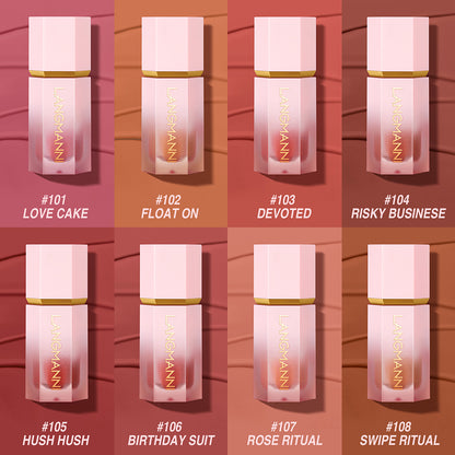 Velvet Liquid Blush for Women & Girls – Pack of 2 | Highly Pigmented, Smooth & Lightweight Blusher for Cheeks, Lips & Eyes | Soft Matte Finish, Super Stay, Long-Lasting & Easy to Blend | Perfect for Everyday Makeup.