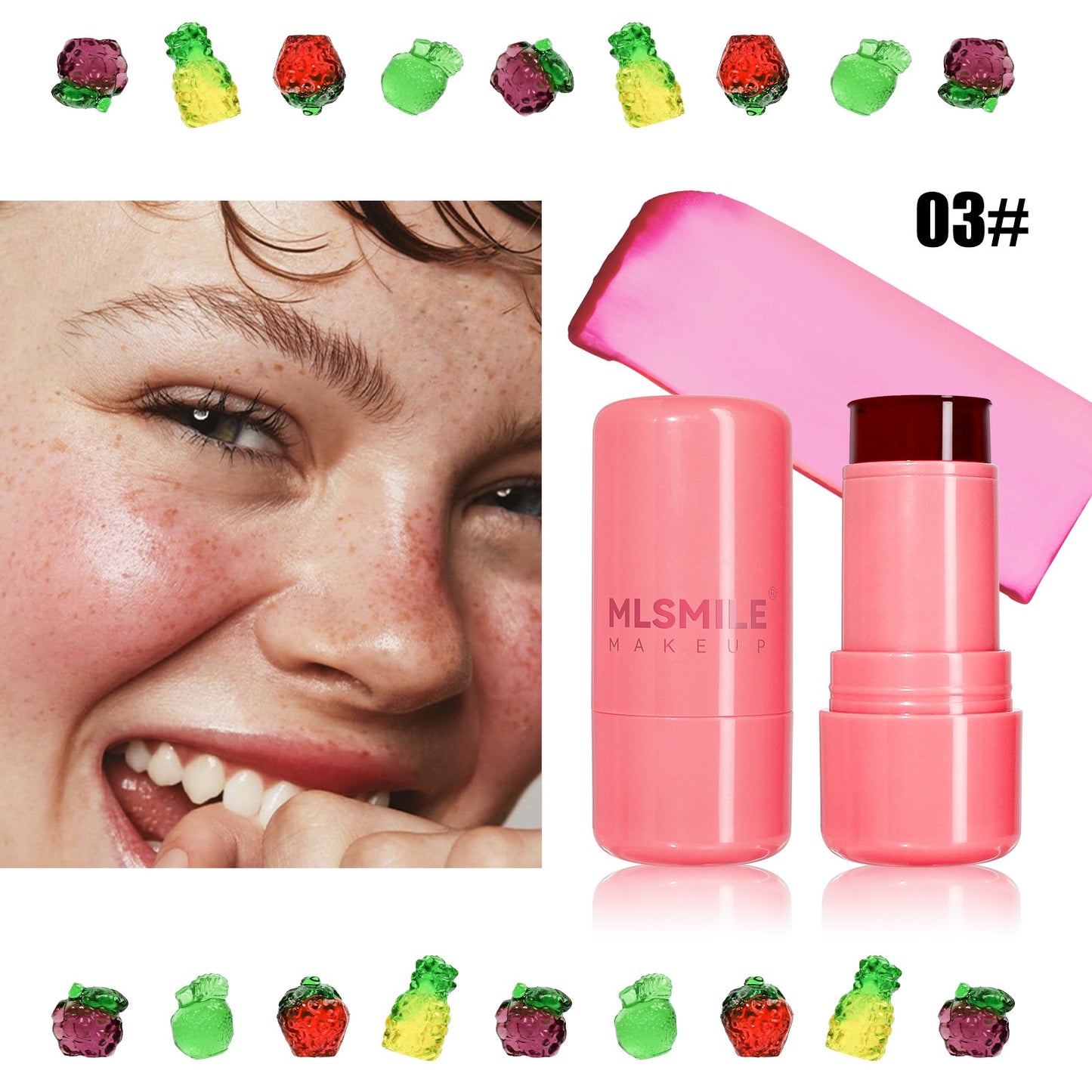 4 Colors Jelly Blush Tint Stick Pack of 2 | 4-in-1 Multi-Use for Lips, Cheeks, Eyes & Blush | Highly Pigmented Super Stay Tint Stick | Waterproof, Non-Transfer & Non-Sticky | Long-Lasting | Velvet Matte Finish | Perfect for Daily Makeup for Women & Girls.