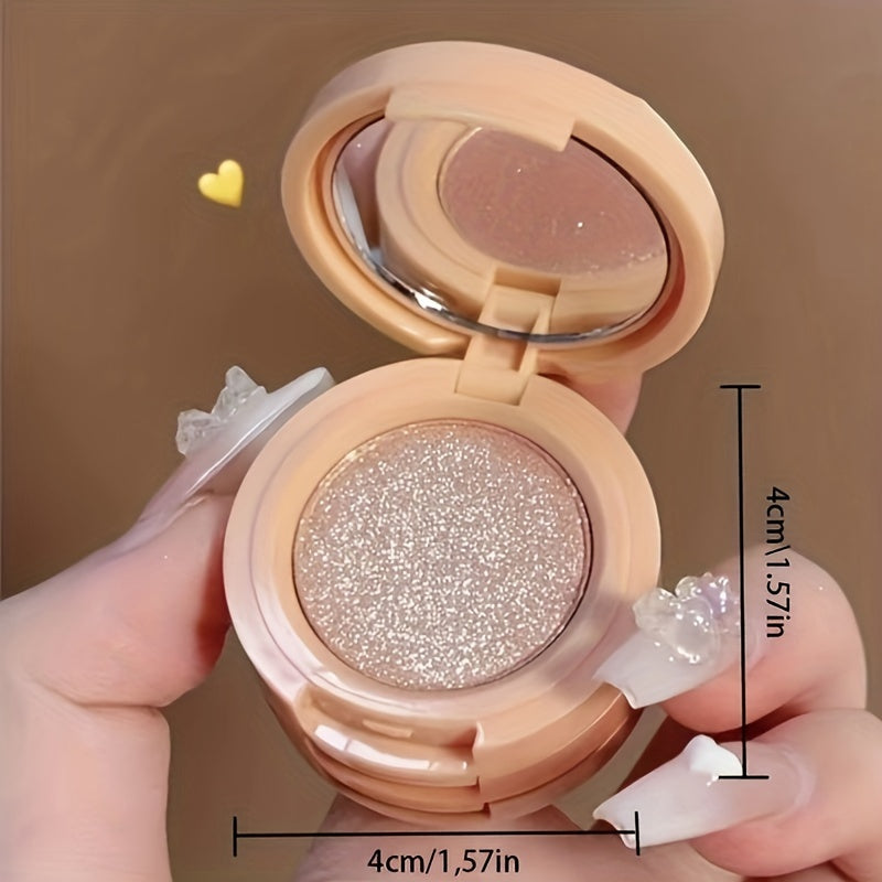 3-in-1 Blusher, Highlighter & Contour Sculpt Palette with Mirror for Women & Girls | Champagne Glow Highlighter with Peach & Rosy Pink Blush Shades | Mini Compact Travel Makeup Kit | Long-Lasting Highly Pigmented Palette for a Fresh, Natural Glowing Look.