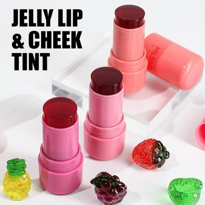 4 Colors Jelly Blush Tint Stick Pack of 2 | 4-in-1 Multi-Use for Lips, Cheeks, Eyes & Blush | Highly Pigmented Super Stay Tint Stick | Waterproof, Non-Transfer & Non-Sticky | Long-Lasting | Velvet Matte Finish | Perfect for Daily Makeup for Women & Girls.
