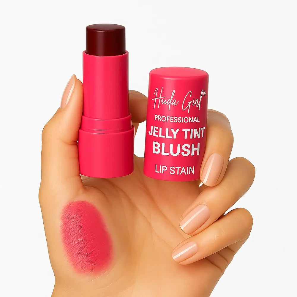 4 Colors Jelly Blush Tint Stick Pack of 2 | 4-in-1 Multi-Use for Lips, Cheeks, Eyes & Blush | Highly Pigmented Super Stay Tint Stick | Waterproof, Non-Transfer & Non-Sticky | Long-Lasting | Velvet Matte Finish | Perfect for Daily Makeup for Women & Girls.