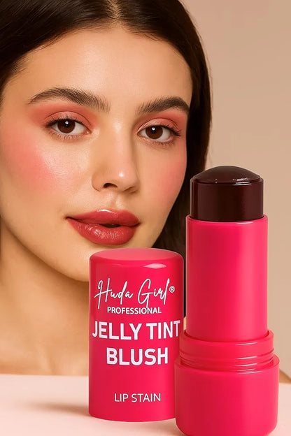 4 Colors Jelly Blush Tint Stick Pack of 2 | 4-in-1 Multi-Use for Lips, Cheeks, Eyes & Blush | Highly Pigmented Super Stay Tint Stick | Waterproof, Non-Transfer & Non-Sticky | Long-Lasting | Velvet Matte Finish | Perfect for Daily Makeup for Women & Girls.