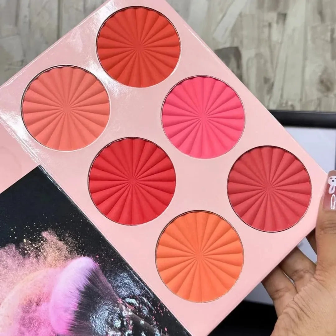 Beauty Glazed 4 in 1 Makeup Book | All-In-One Professional Palette | Eyeshadow | Blusher | Highlighter | Contour | Eyebrow Powder.