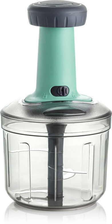Push Chopper for Vegetables & Fruits | Manual Onion Cutter | Multipurpose Food Dicer Mincer for Veggies Garlic Tomato Potato Ginger Fruits Nuts Herbs etc. | BPA-Free Safe Container (1 pc)