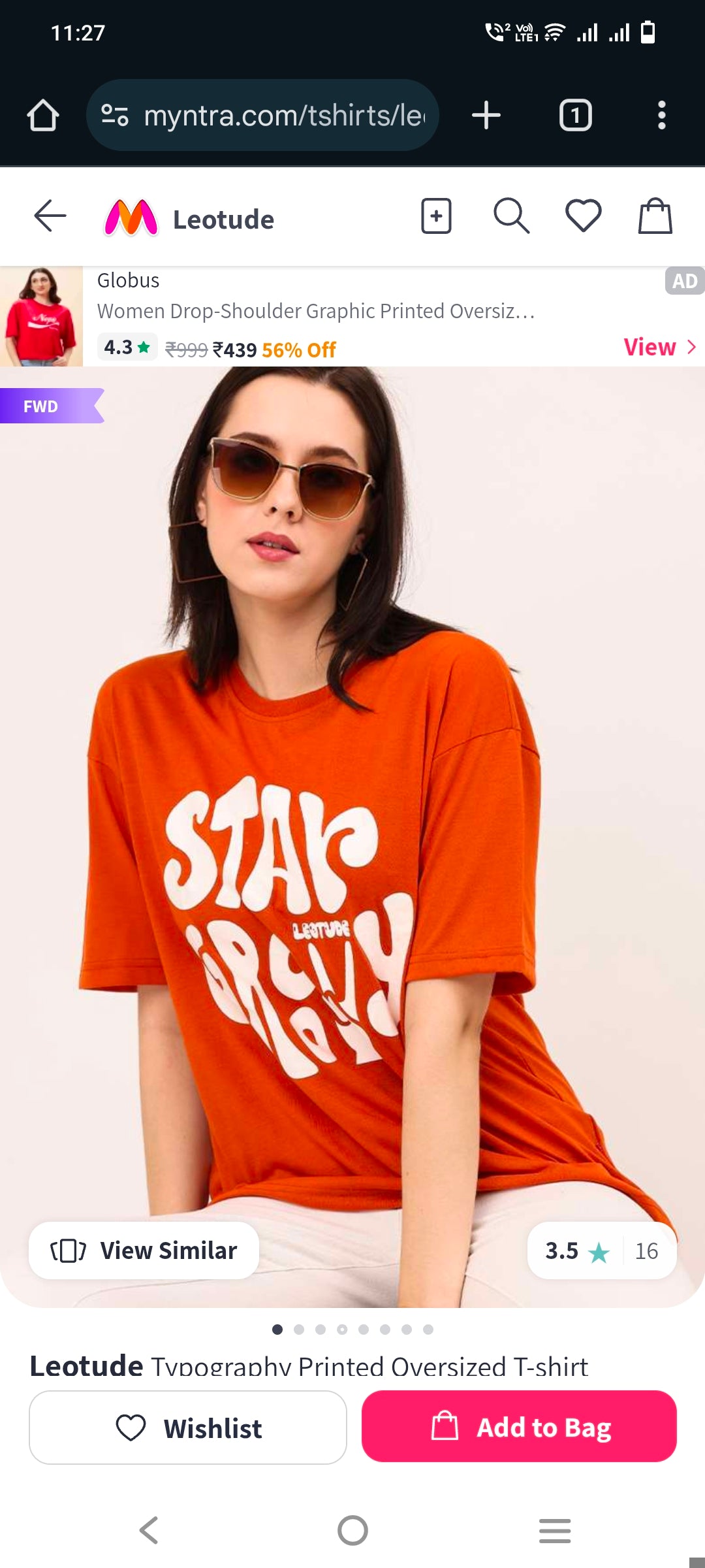Stay Groovy Typography Printed Drop Shoulder Oversized T-Shirt for Women (Orange) – Trendy Half Sleeve Tee with Classic Round Neck, Soft & Breathable Cotton Blend Fabric for Comfort & Durability. Perfect for a Casual, Comfy, and Stylish Look!