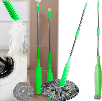 2-in-1 Self-Wringing Dehydrated Mop with 360° Rotating Head – Hands-Free Spin Mop for Effortless Home Cleaning. Ideal for Kitchen, Bathroom & All Household Floors including Tiles, Marble & Wood.