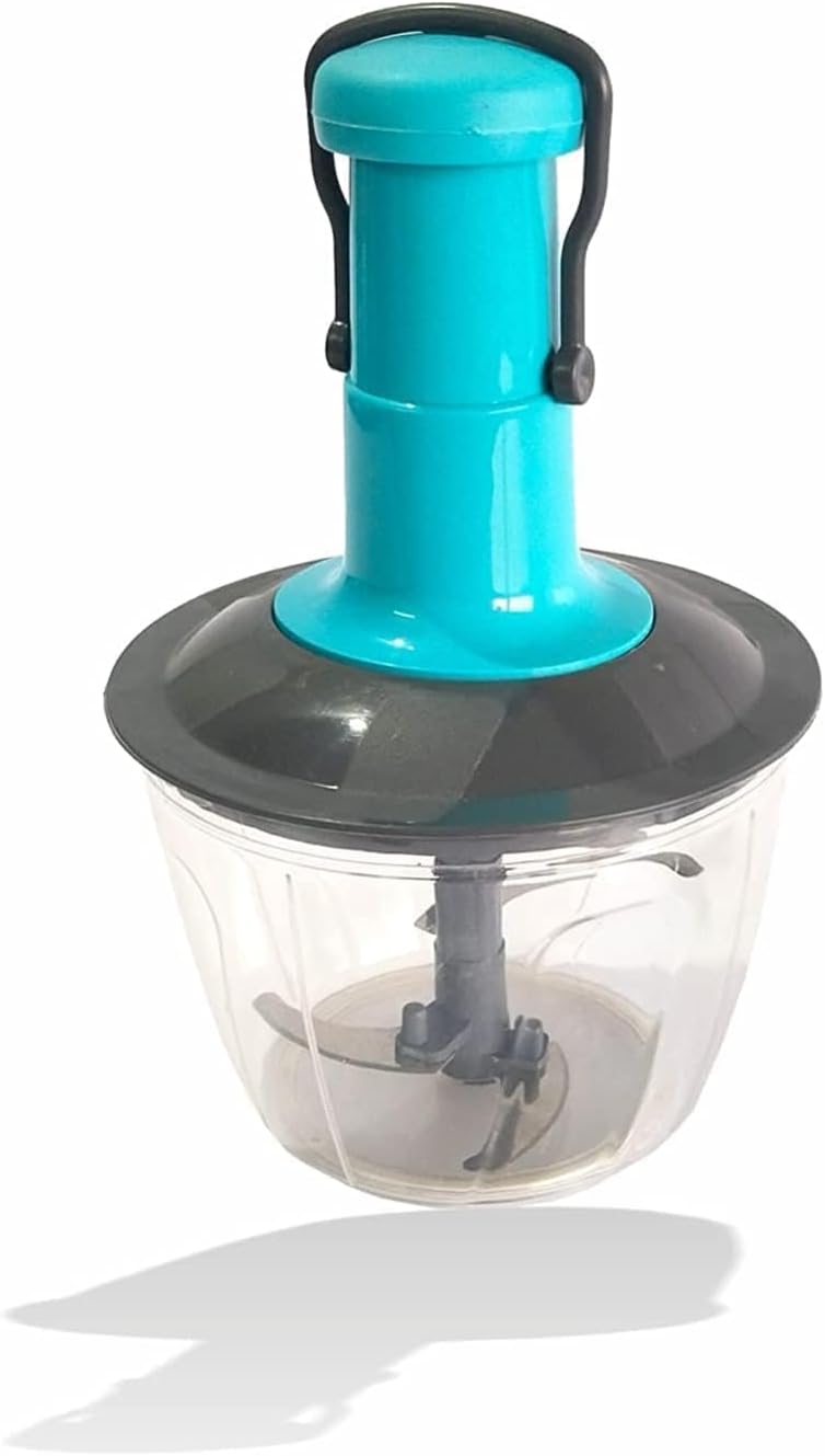 Push Chopper for Vegetables & Fruits | Manual Onion Cutter | Multipurpose Food Dicer Mincer for Veggies Garlic Tomato Potato Ginger Fruits Nuts Herbs etc. | BPA-Free Safe Container (1 pc)