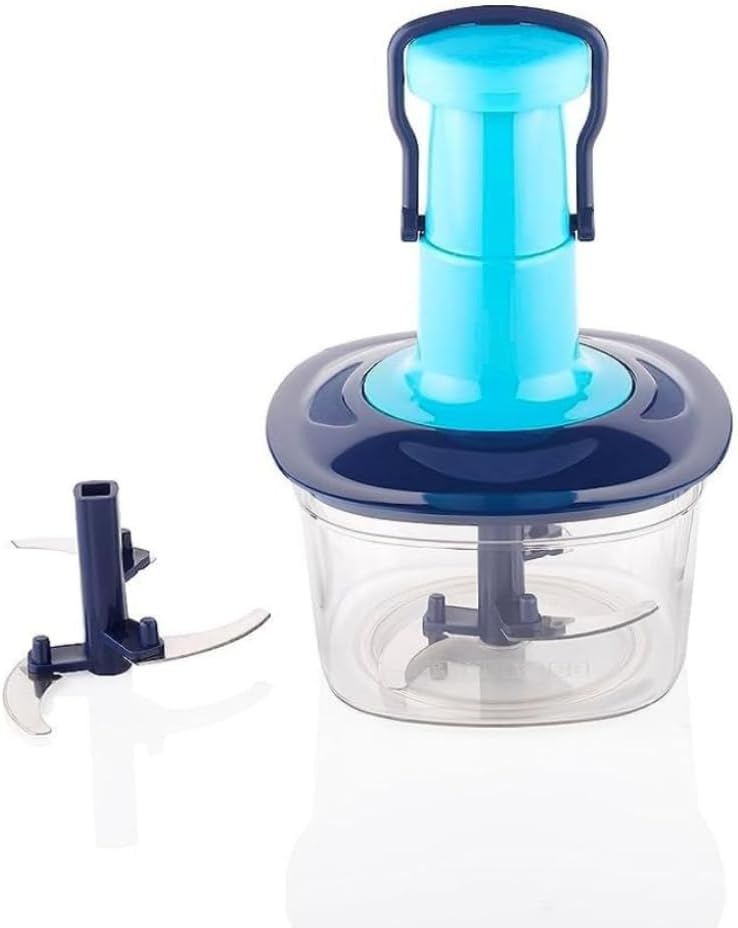 Push Chopper for Vegetables & Fruits | Manual Onion Cutter | Multipurpose Food Dicer Mincer for Veggies Garlic Tomato Potato Ginger Fruits Nuts Herbs etc. | BPA-Free Safe Container (1 pc)