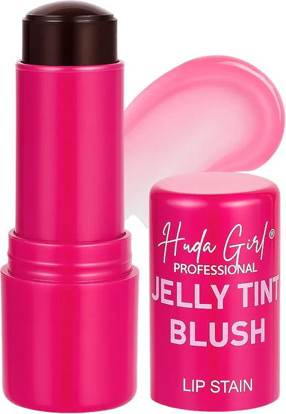 4 Colors Jelly Blush Tint Stick Pack of 2 | 4-in-1 Multi-Use for Lips, Cheeks, Eyes & Blush | Highly Pigmented Super Stay Tint Stick | Waterproof, Non-Transfer & Non-Sticky | Long-Lasting | Velvet Matte Finish | Perfect for Daily Makeup for Women & Girls.