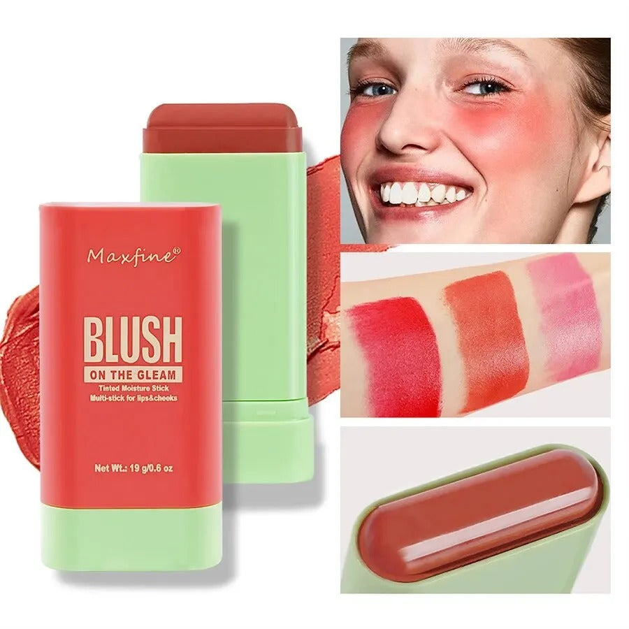3-in-1 Blush Stick for Cheeks, Lips & Eyes | Imported Korean Cosmetic | Long-Lasting Waterproof Matte Cream Blusher | Lightweight & Blendable Makeup for Women & Girls